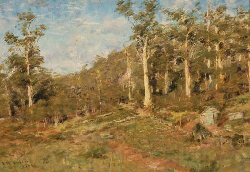 Frederick Mccubbin Hillside Macedon France oil painting art